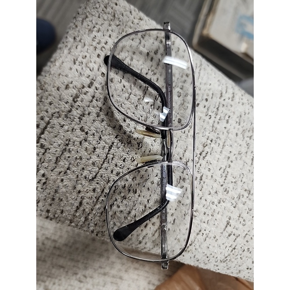 Luxxotica Hector Natural 135 Eyeglasses Frames‎ Only. Dark Pewter 56-17